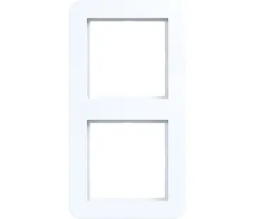 Hager Berker Abdeckrahmen 2-fach C1 lichtweiß glänzend (WAD7200WG)