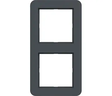 Hager Berker Abdeckrahmen 2-fach C1 anthrazit matt (WAD7200AT)