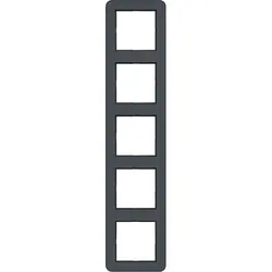 Hager Berker Abdeckrahmen 5-fach C1 anthrazit matt (WAD7500AT)