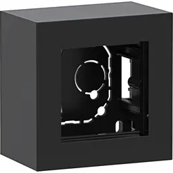 Hager Berker Aufputz-Gehäuse 1-fach A8 nachtschwarz glänzend (WAD8110BG)