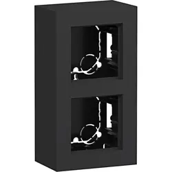 Hager Berker Aufputz-Gehäuse 2-fach A8 nachtschwarz matt (WAD8210BM)