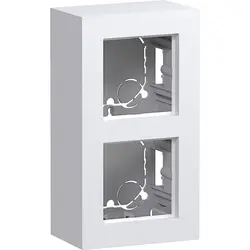 Hager Berker Aufputz-Gehäuse 2-fach A8 lichtweiß glänzend (WAD8210WG)