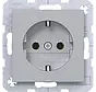 Schuko-Steckdose A1/A8/C1/C8 titan (WAS1100TA)