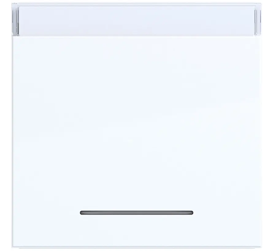 Wippe mit Beschriftungsfeld und Kontrollfenster A1/A8/C1/C8 lichtweiß glänzend (WAW1131WG)