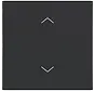 Wippe mit Pfeilsymbolen A1/A8/C1/C8 nachtschwarz matt (WAW1002BM)