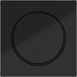Hager Berker Dimmerbedienaufsatz Drehdimmer A1/A8/C1/C8 nachtschwarz glänzend (WAN7060BG)