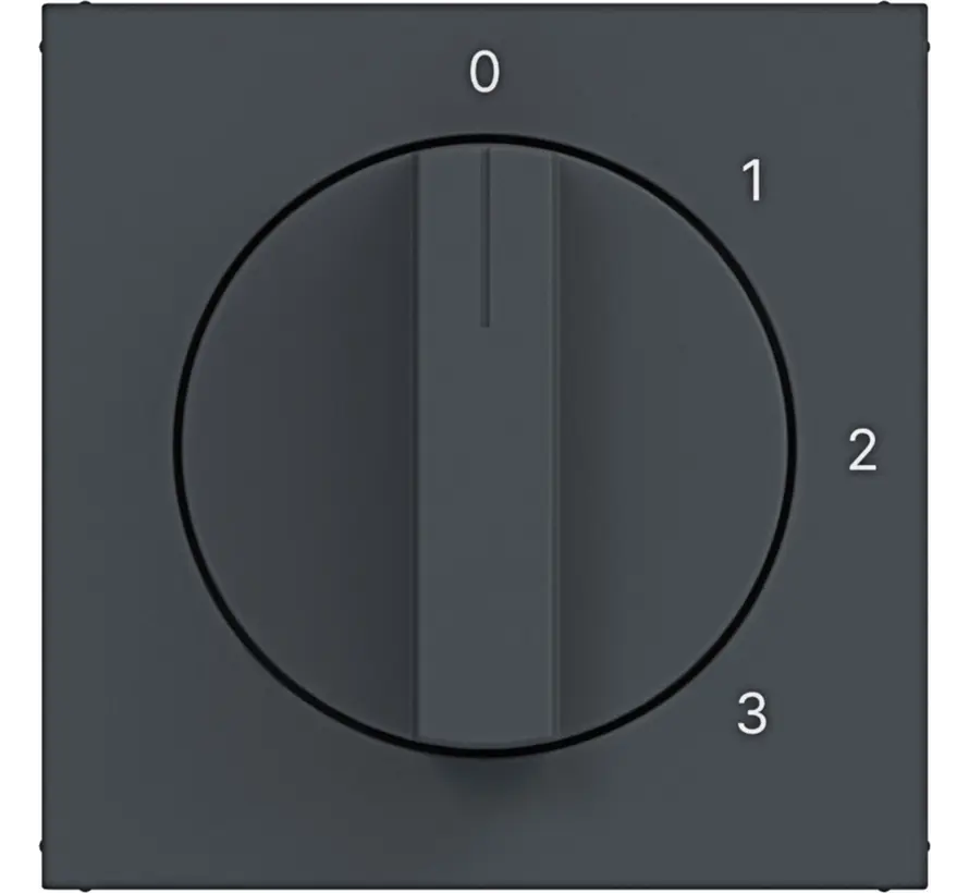 Drehknopf für Dreistufenschalter mit Nullstellung 0-1-2-3 A1/A8/C1/C8 anthrazit matt (WAF1315AT)