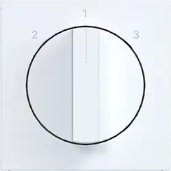 Hager Berker Drehknopf für Dreistufenschalter 2-1-3 A1/A8/C1/C8 lichtweiß matt (WAF1316WM)