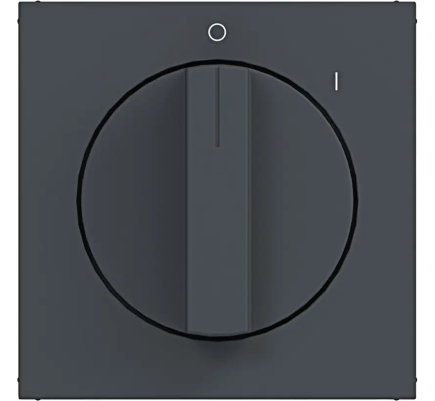 Drehknopf für Ein/Aus-Drehschalter mit Aufdruck 0-1 A1/A8/C1/C8 anthrazit matt (WAF1318AT)