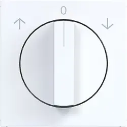 Hager Berker Drehknopf für Jalousieschalter A1/A8/C1/C8 lichtweiß glänzend (WAF1317WG)