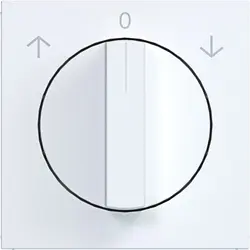 Hager Berker Drehknopf für Jalousieschalter A1/A8/C1/C8 lichtweiß matt (WAF1317WM)
