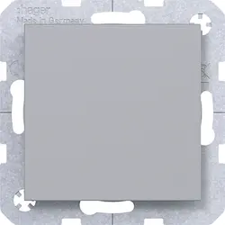 Hager Berker Blindabdeckung mit Tragplatte A1/A8/C1/C8 titan (WAF1001TA)