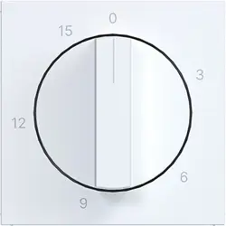 Hager Berker Drehknopf für Zeitschalter 15 Minuten A1/A8/C1/C8 lichtweiß matt (WAF1314WM)