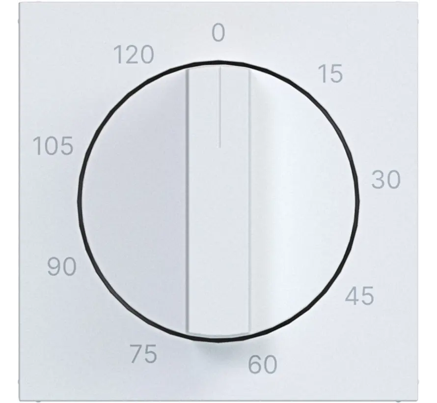 Drehknopf für Zeitschalter 120 Minuten A1/A8/C1/C8 lichtweiß matt (WAF1313WM)