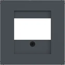 Hager Berker Zentralplatte USB / Lautsprecher A1/A8/C1/C8 anthrazit matt (WAF1104AT)