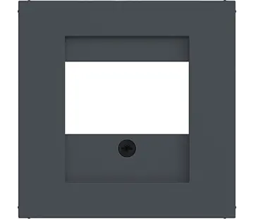 Hager Berker Zentralplatte USB / Lautsprecher A1/A8/C1/C8 anthrazit matt (WAF1104AT)