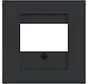 Zentralplatte USB / Lautsprecher A1/A8/C1/C8 nachtschwarz matt (WAF1104BM)