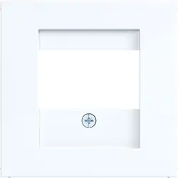 Hager Berker Zentralplatte USB / Lautsprecher A1/A8/C1/C8 lichtweiß glänzend (WAF1104WG)