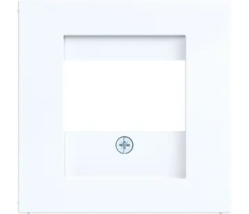 Hager Berker Zentralplatte USB / Lautsprecher A1/A8/C1/C8 lichtweiß glänzend (WAF1104WG)