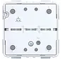 Wandsender-Bedienelement 2-fach mit Batterie (WAC2020)