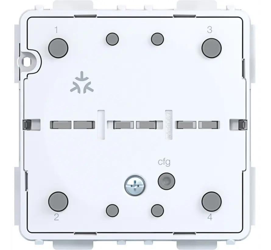 Wandsender-Bedienelement 2-fach mit Batterie (WAC2020)