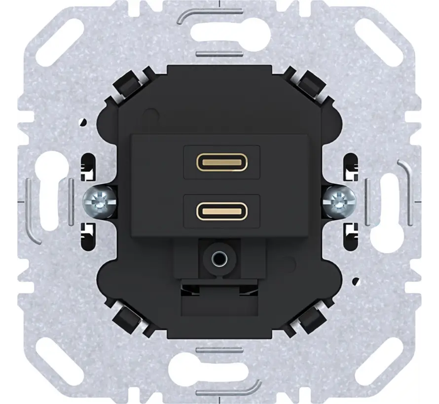 USB-Ladegerät mit 2x USB-C schwarz (WAS4155BM)