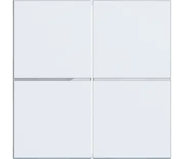 Hager Berker Taste für 2-fach Bedienelement A1/A8/C1/C8 lichtweiß matt (WAN7020WM)