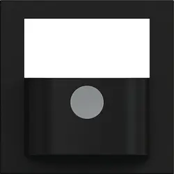 Hager Berker Abdeckung mit Knopf für Bewegungsmelder-Bedienelement A1/A8/C1/C8 nachtschwarz glänzend (WAN7040BG)