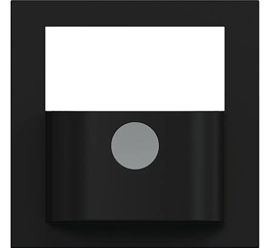 Abdeckung mit Knopf für Bewegungsmelder-Bedienelement A1/A8/C1/C8 nachtschwarz glänzend (WAN7040BG)