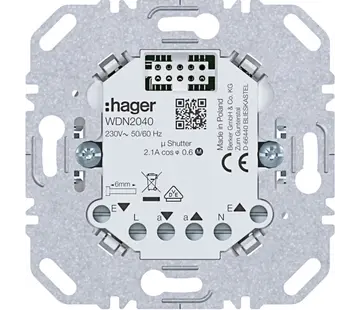 Hager Berker Elektronische Jalousiesteuerung mit Nebenstelleneingang für A1/A8/C1/C8 (WDN2040)