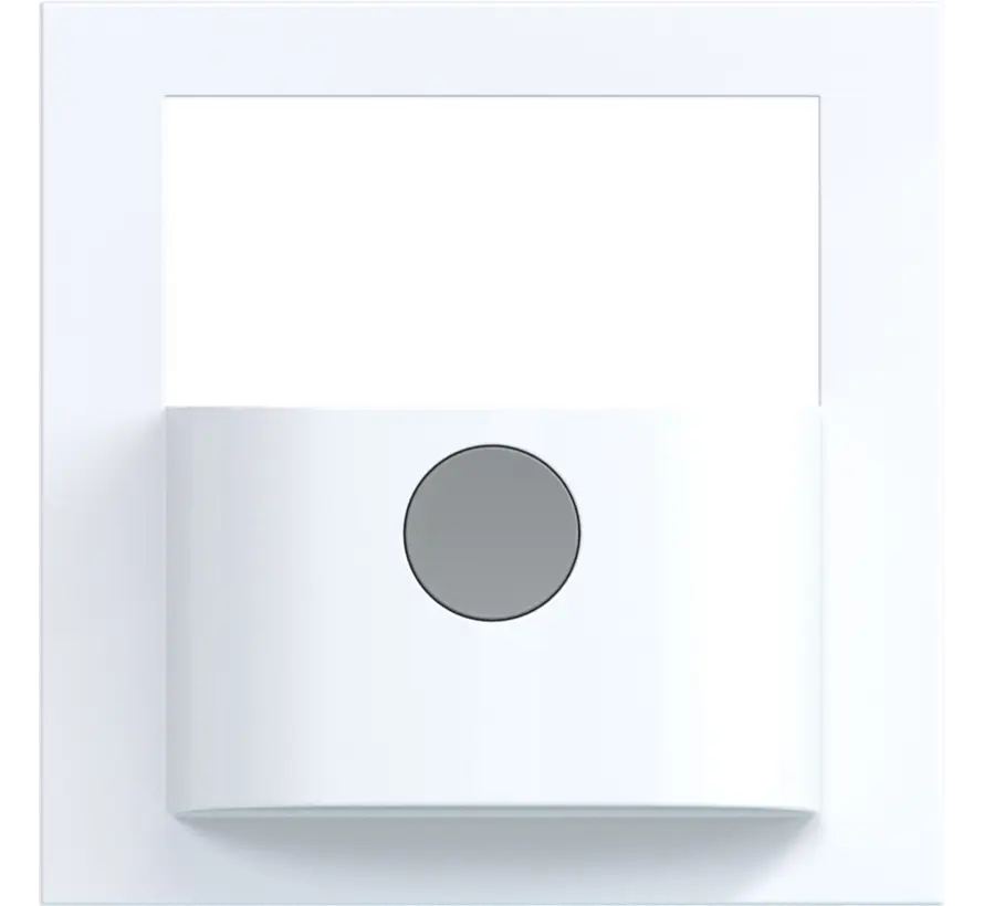 Abdeckung mit Knopf für Bewegungsmelder-Bedienelement A1/A8/C1/C8 lichtweiß glänzend (WAN7040WG)