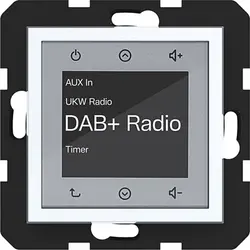 Hager Berker Radio Touch DAB+ A1/A8/C1/C8 lichtweiß glänzend (WAN6011WG)