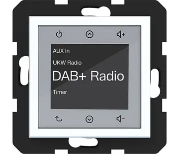 Hager Berker Radio Touch DAB+ A1/A8/C1/C8 lichtweiß matt (WAN6011WM)