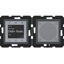 Hager Berker Radio Touch DAB+ mit Lautsprecher A1/A8/C1/C8 anthrazit matt (WAN6010AT)