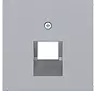 Zentralplatte RJ45 Netzwerk-Anschlussdose 1-fach A1/A8/C1/C8 titan (WAF1107TA)