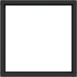 Hager Berker Zwischenring 50x50mm A1/A8/C1/C8 nachtschwarz matt (WAF7073BM)