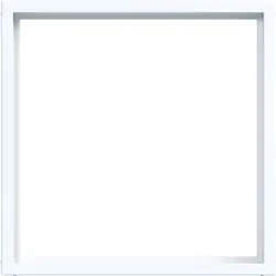 Hager Berker Zwischenring 50x50mm A1/A8/C1/C8 lichtweiß glänzend (WAF7073WG)