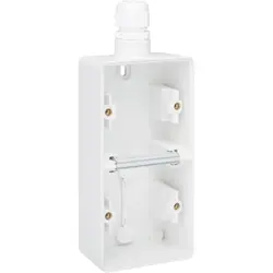 Niko Hydro Aufputz-Gehäuse 2-fach vertikal mit 1x M20-ingang weiß (701-84251)
