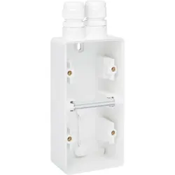 Niko Hydro Aufputz-Gehäuse 2V Stichdose vertikal mit 2x M20-ingang weiß (701-84252)