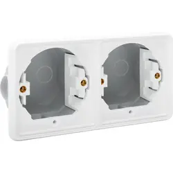 Niko Hydro 2-fach Unterputzdose horizontal weiß (701-75000)