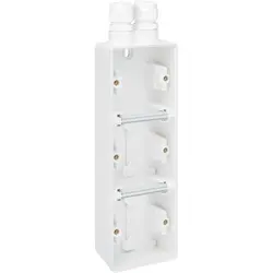 Niko Hydro Aufputz-Gehäuse 3-fach vertikal mit 2x M20-ingang weiß (701-84352)