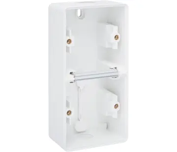 Niko Hydro Aufputz-Gehäuse 2V Stichdose vertikal weiß (701-83201)