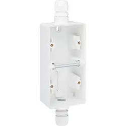 Niko Hydro Aufputz-Gehäuse 2-fach vertikal mit boven und onder 1x M20-ingang weiß (701-84261)