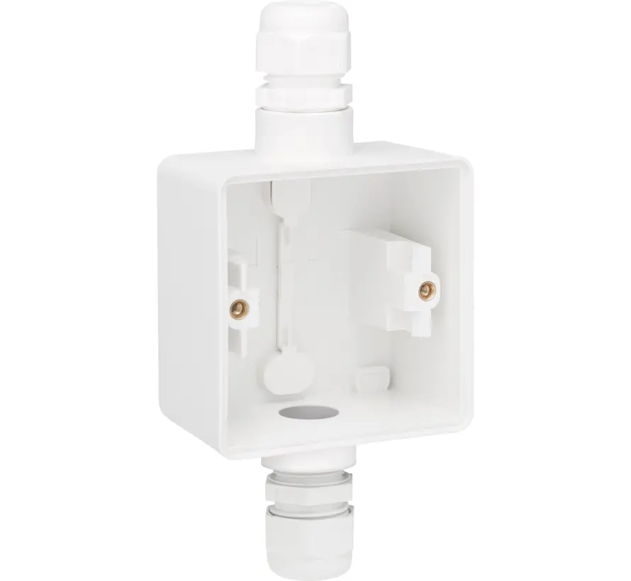Hydro Aufputz-Gehäuse 1-fach mit boven und onder 1x M20-ingang weiß (701-84161)