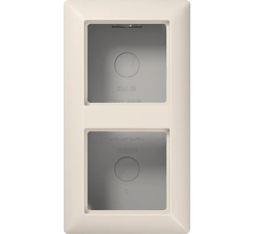 Aufputz-Gehäuse 2-fach AS500 creme (AS 582 A W)