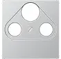 Zentralplatte Sat/BK-Dosen A-range aluminium (A 561 PLSAT AL)