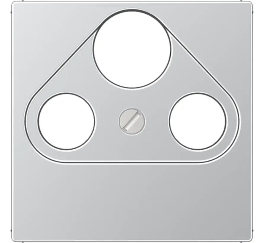 Zentralplatte Sat/BK-Dosen A-range aluminium (A 561 PLSAT AL)