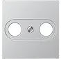 Zentralplatte Antennendosen A-range aluminium (A 561 PLTV AL)