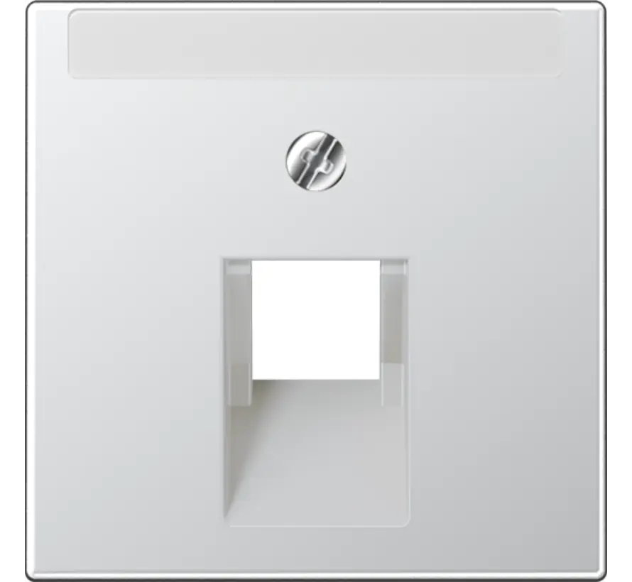 Zentralplatte 1-fach für RJ45 Netzwerk-Anschlussdose A-range aluminium (A 569-1 PLUA AL)