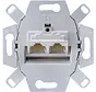 RJ45 Netzwerk-Anschlussdose CAT6A 2-fach (UAE 8-8 UPOK6)